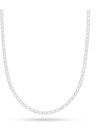  Metal Masters Co. 3.5MM Sterling Silver Curb Chain Necklace  16: Clothing, Shoes & Jewelry