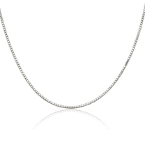 925 Sterling Silver 1.5mm Box Link Chain Necklace