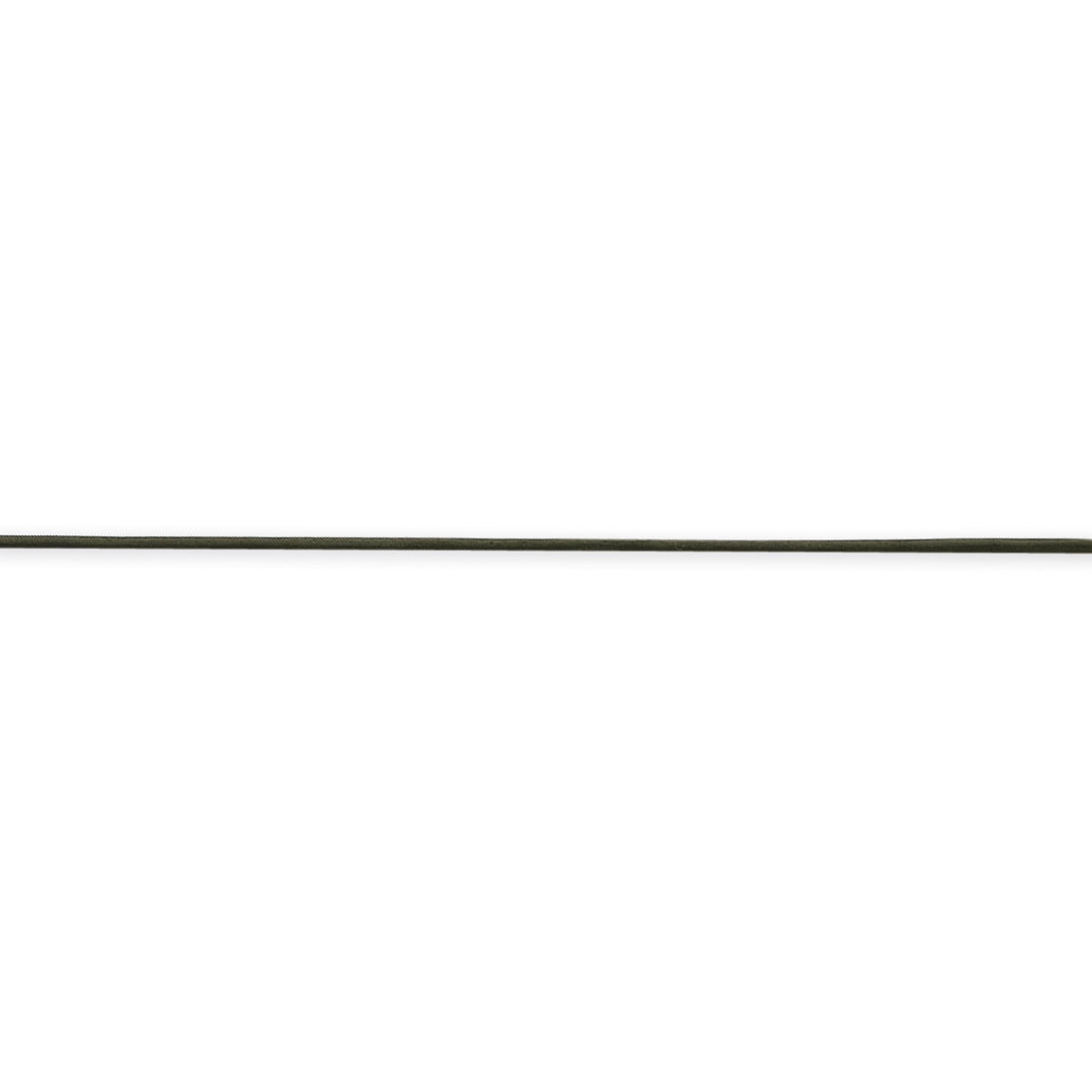 925 Sterling Silver 1.5mm Olive Leather Cord Necklace 18 Inch