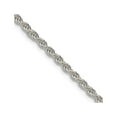 thumbnail image 1 of 925 Sterling Silver 1.5mm Solid Rope Chain Necklace 30 Inch Chain Necklace for Women and Men, 1 of 2