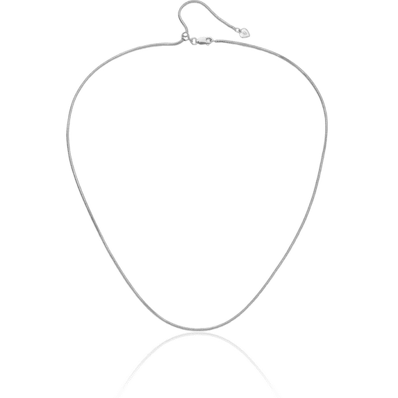 925 Sterling Silver Adjustable 1.6mm Cubetto Omega Snake Chain Herringbone Necklace