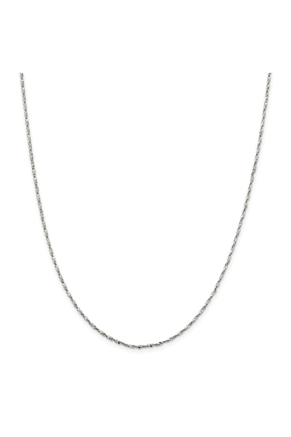 925 Sterling Silver 1.6mm Twisted Serpentine Chain Necklace Fine Jewelry For Women Gifts For Her, 24"