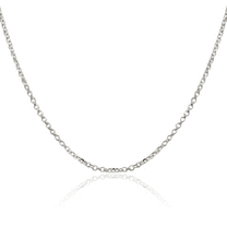 925 Sterling Silver 1.75mm Cable Rolo Link Chain Belcher Necklace