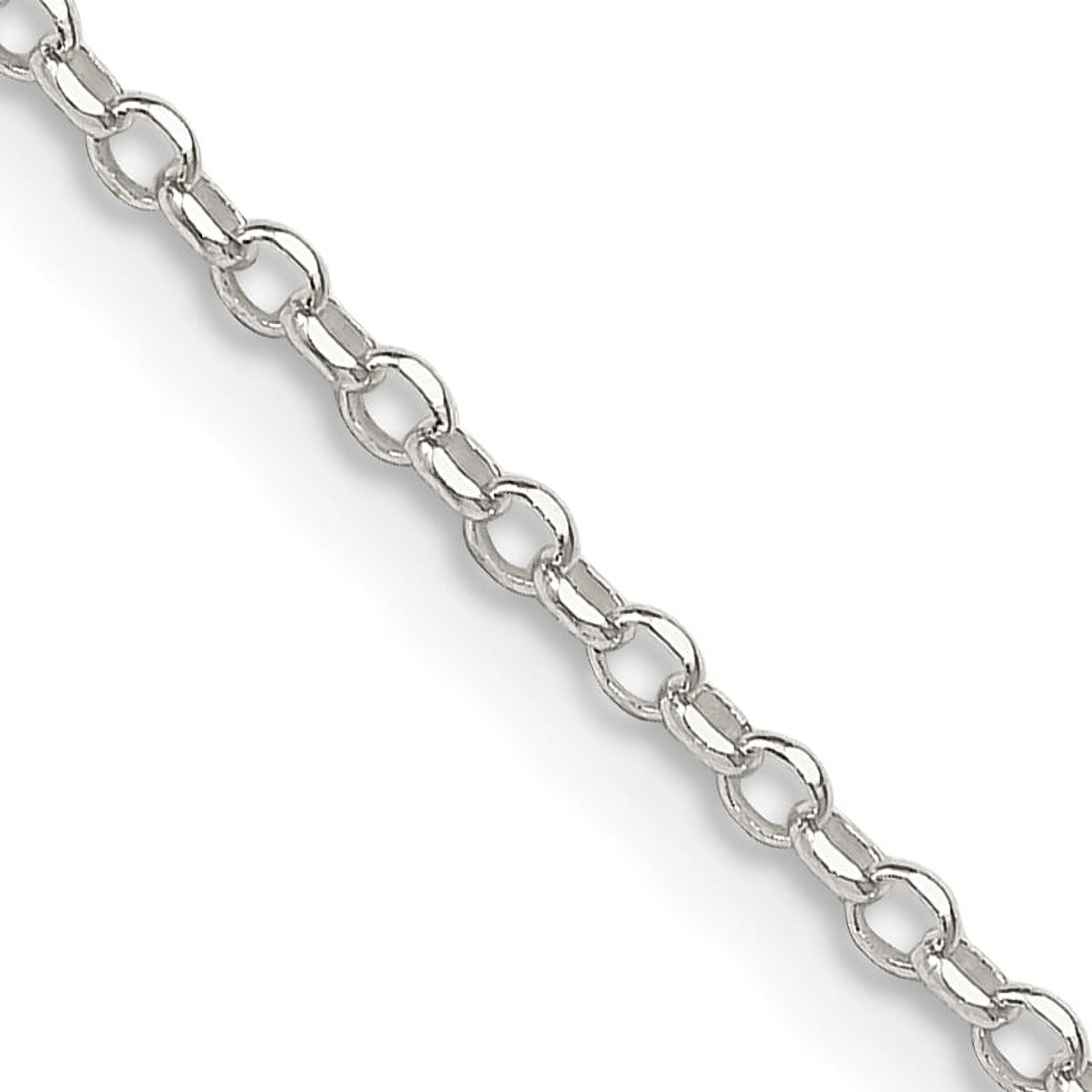 Solid 925 Sterling Silver 1.75mm Curb Cuban Foot Chain Ankle Bra 並行輸入品