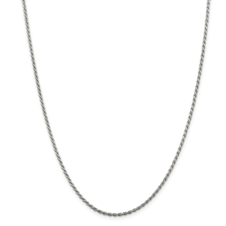 Diamond Cut Sterling Silver Rope Chain