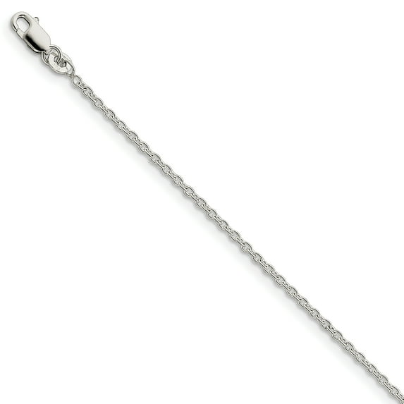 925 Sterling Silver 1.95mm Cable Chain Bracelet