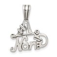 thumbnail image 1 of 925 Sterling Silver #1 Nana Shaped Pendant, 1 of 5