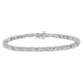 thumbnail image 1 of .925 Sterling Silver 1 cttw Miracle-Set Diamond Tennis Bracelet (I-J, I3) - 7.25", 1 of 7