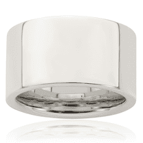 925 Sterling Silver 12mm Comfort Fit Plain Classic Wedding Band Ring