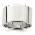 thumbnail image 1 of 925 Sterling Silver 12mm Flat Band Ring Size 8.5, 1 of 6