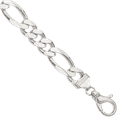 thumbnail image 1 of 925 Sterling Silver Figaro Link Chain Bracelet, 1 of 3