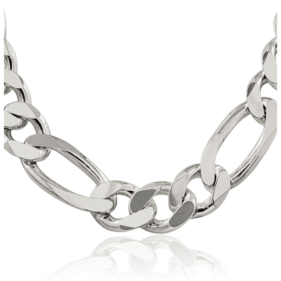 925 Sterling Silver Figaro Link Chain Necklace