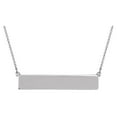 thumbnail image 1 of 925 Sterling Silver 16 Inch No Customization Polished Rectangle Necklace Pendant Necklace for Women, 1 of 2