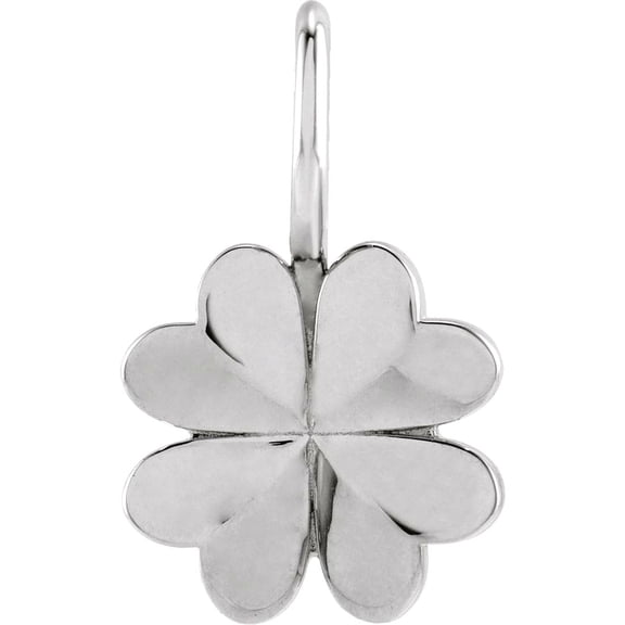 925 Sterling Silver 17.48x10.74mm Polished Four Leaf Clover Pendant Necklace Pendant for Women