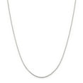 thumbnail image 1 of 925 Sterling Silver 1mm Flat Link Cable Chain With 2in ext.; 18 inch; Lobster Clasp; for Adults and Teens; for Women and Men, 1 of 5