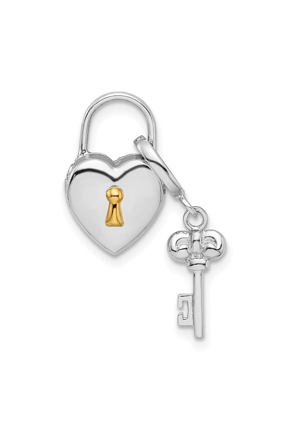 925 Sterling Silver 1mm Heart Lock and Key Hinge Locket Pendant Necklace Fine Jewelry For Women Gifts For Her