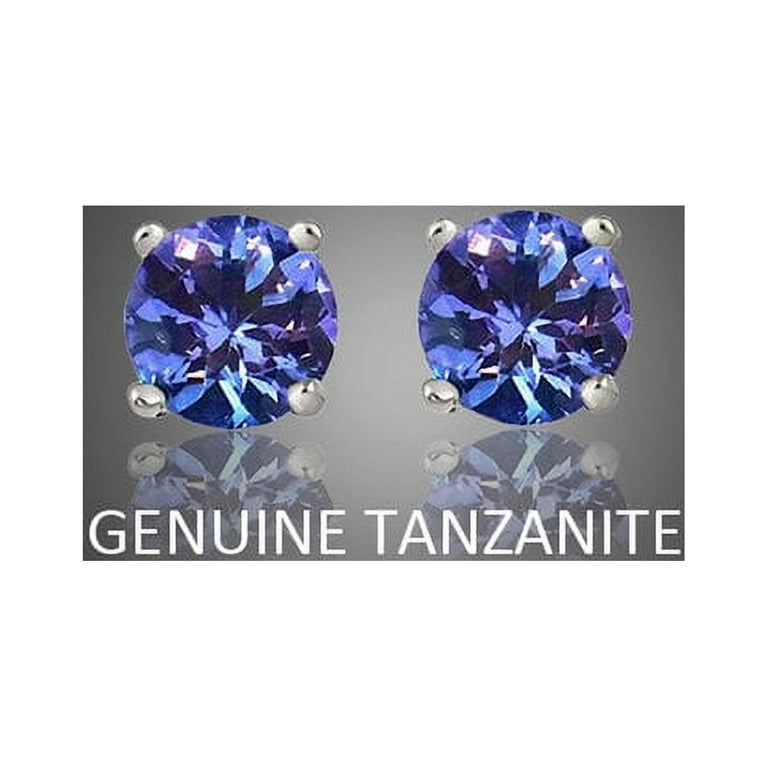 Sterling Silver Tanzanite Studs Sterling Silver Tanzanite Studs