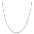 thumbnail image 1 of 925 Sterling Silver 2.35mm Beaded Chain 24 Inch, 1 of 7