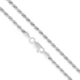 thumbnail image 1 of 925 Sterling Silver 2.5MM Rope Diamond-Cut Chain Necklaces, Solid 925 Italy, Next Level Jewelry, 1 of 6