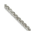 thumbnail image 1 of 925 Sterling Silver 2.5mm Round Spiga Chain Necklace 36 Inch Chain Necklace for Women and Men, 1 of 2
