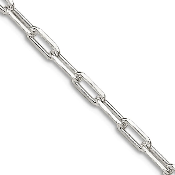 925 Sterling Silver 2.75mm Elongated Open Link Chain Necklace 22 Inch Chain Necklace for Women and Men