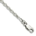 thumbnail image 1 of 925 Sterling Silver 2.75mm Flat Cable Chain Bracelet 7 Inch Link Bracelet for Women and Men, 1 of 2
