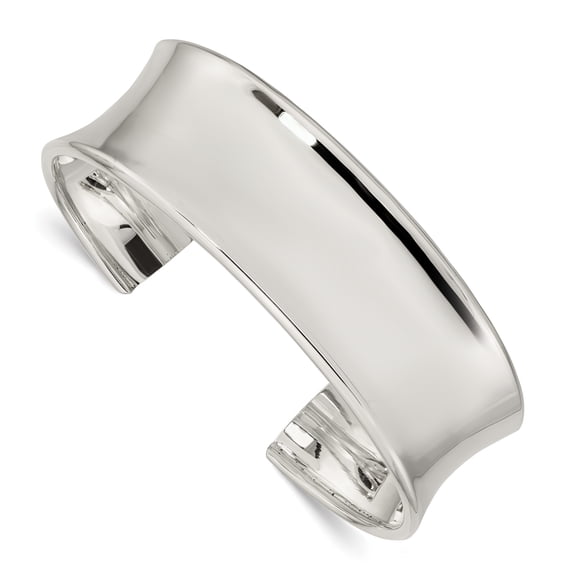 925 Sterling Silver 20mm Cuff Bangle Bracelet
