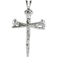 thumbnail image 1 of 925 Sterling Silver 26x18.2mm Polished Religious Faith Cross Pendant Necklace Pendant for Women, 1 of 2