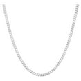 thumbnail image 1 of Italian 925 Sterling Silver Cuban Curb Link Chain Necklaces 2MM - 10.5MM, Solid 925 Italy, Next Level Jewelry, 1 of 7