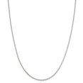 thumbnail image 1 of 925 Sterling Silver 2mm Beveled Oval Cable Chain; 36 inch; Lobster Clasp; for Adults and Teens; for Women and Men, 1 of 4