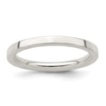 thumbnail image 1 of 925 Sterling Silver 2mm Comfort Fit Flat Band Ring Size 9, 1 of 6