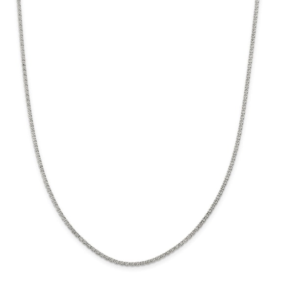 925 Sterling Silver 2mm Fancy Anchor Pendant Chain 20 Inch