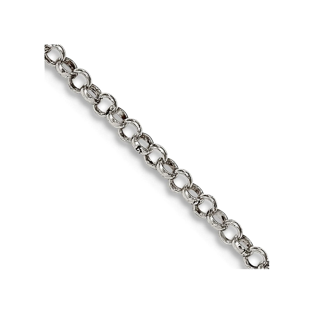 925 Sterling Silver 2mm Rolo Chain Necklace 22 Inch Chain Necklace for ...