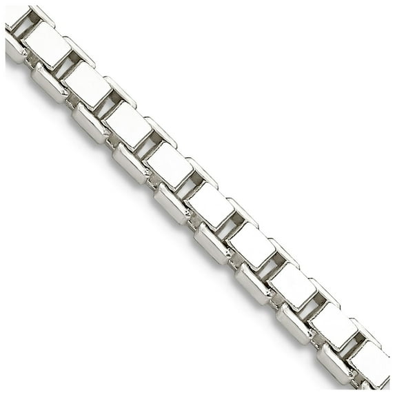 925 Sterling Silver 3.00mm Box Chain Necklace 20 Inch Chain Necklace for Women and Men - 26.3 Grams