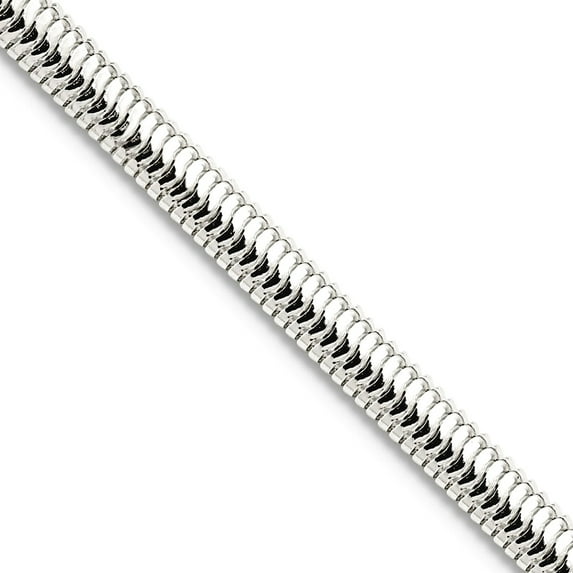 925 Sterling Silver 3.5mm 6-sided Oval Snake Chain Necklace 20 Inch Chain Necklace for Women and Men