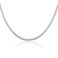 thumbnail image 1 of 925 Sterling Silver 3.5mm Cable Rolo Link Chain Belcher Necklace, 1 of 4