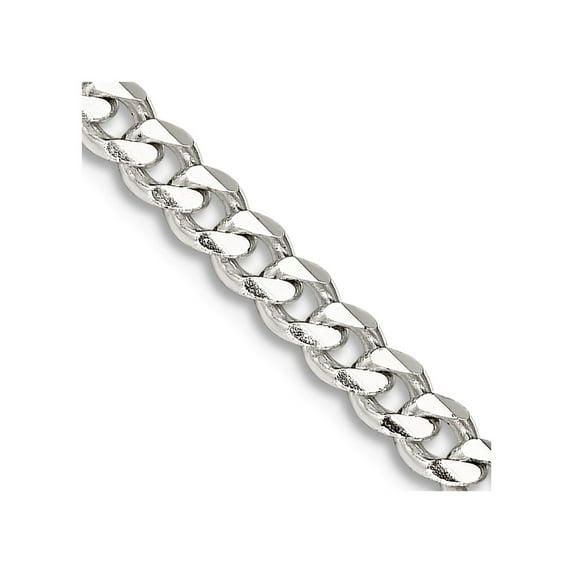 925 Sterling Silver 3.5mm Curb Chain Necklace 28 Inch Chain Necklace for Women and Men - 18.2 Grams