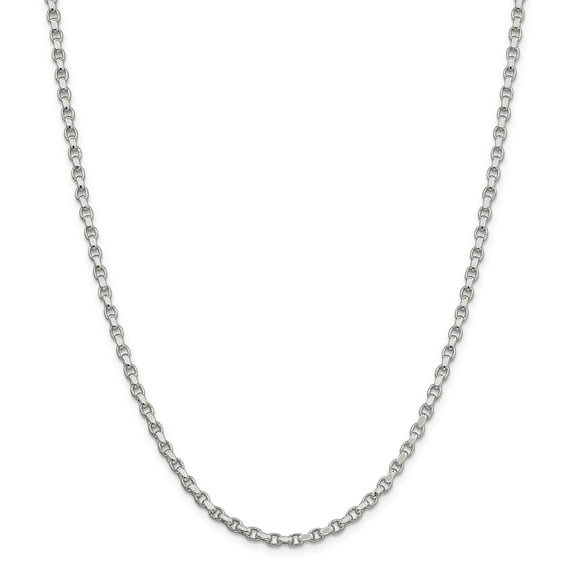 925 Sterling Silver 3.5mm Rolo Chain 20 Inch