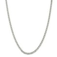 thumbnail image 1 of 925 Sterling Silver 3.75mm Solid Plain Flat Anchor Chain w/ Lobster Clasp - 24", 1 of 5