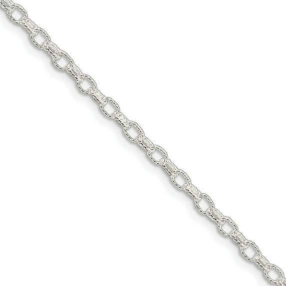 925 Sterling Silver 3.75mm Unique Rolo Chain Bracelet - with Secure Lobster Lock Clasp 7"
