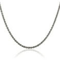thumbnail image 1 of 925 Sterling Silver 3.8mm Rope Chain Twisted Link Necklace, 1 of 4