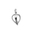 thumbnail image 1 of .925 Sterling Silver 3D Leaf Charm Pendant, 1 of 1
