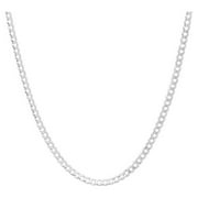 925 Sterling Silver 3MM Cuban Curb Link Chain Necklaces, Solid925 Italy, Next Level Jewelry