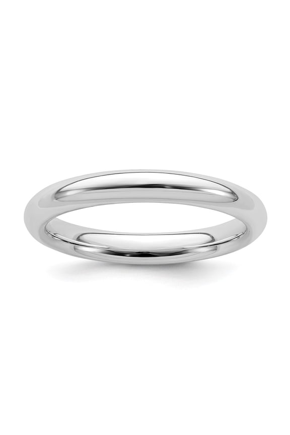 925 Sterling Silver 3mm Comfort Fit Band Size: 5; for Adults and Teens; for Women and Men