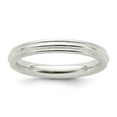 thumbnail image 1 of 925 Sterling Silver 3mm Comfort Fit Milgrain Band Ring Size 11, 1 of 6