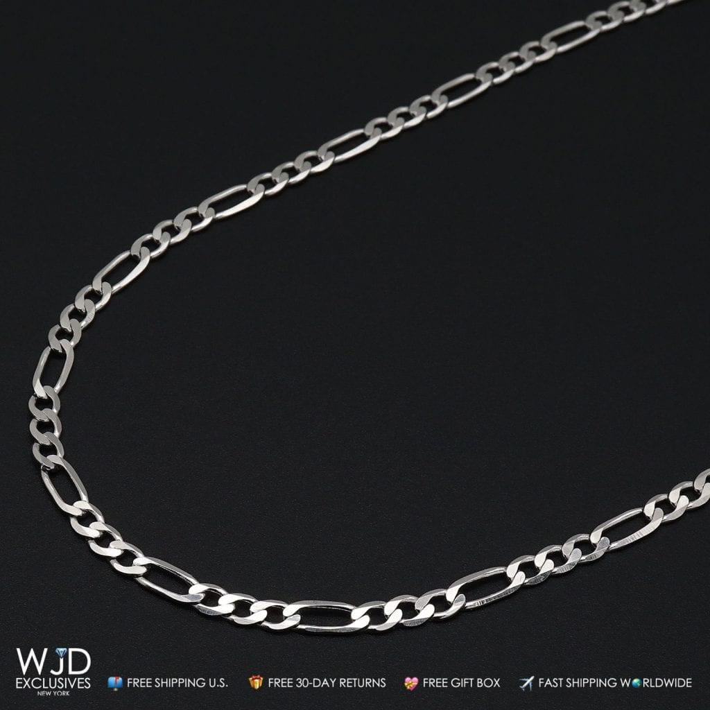 Figaro link chain silver outlet