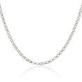 thumbnail image 1 of 925 Sterling Silver 3.5mm Cable Rolo Link Chain Belcher Necklace, 1 of 4