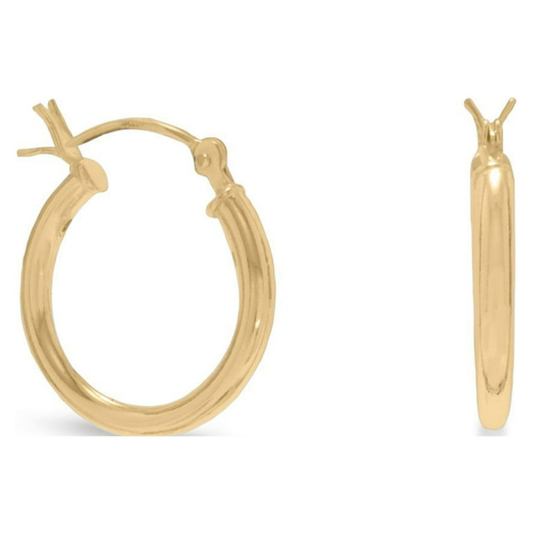 Walmart 14 karat gold hoop cheap earrings