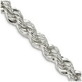 thumbnail image 1 of 925 Sterling Silver 4.3mm Solid Rope Chain Necklace 26 Inch Chain Necklace for Women and Men, 1 of 2