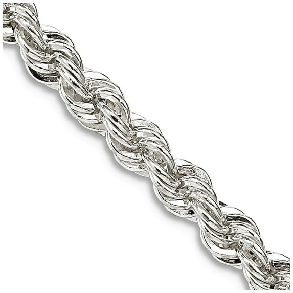 925 Sterling Silver 4.3mm Solid Rope Chain Necklace 26 Inch Chain Necklace for Women and Men